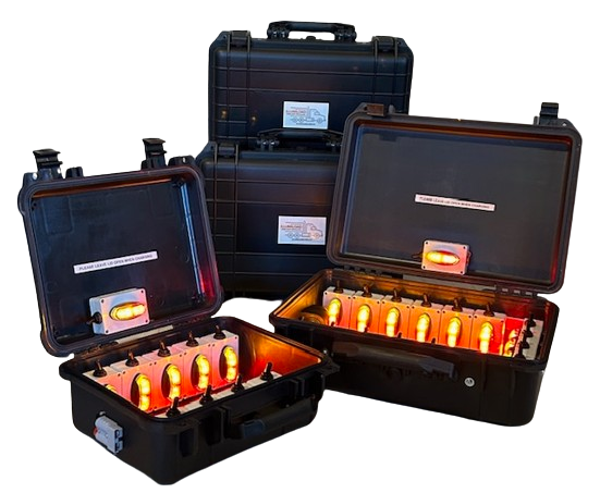 Illumiload's rechargeable magnetic marker lights for oversize truck loads.